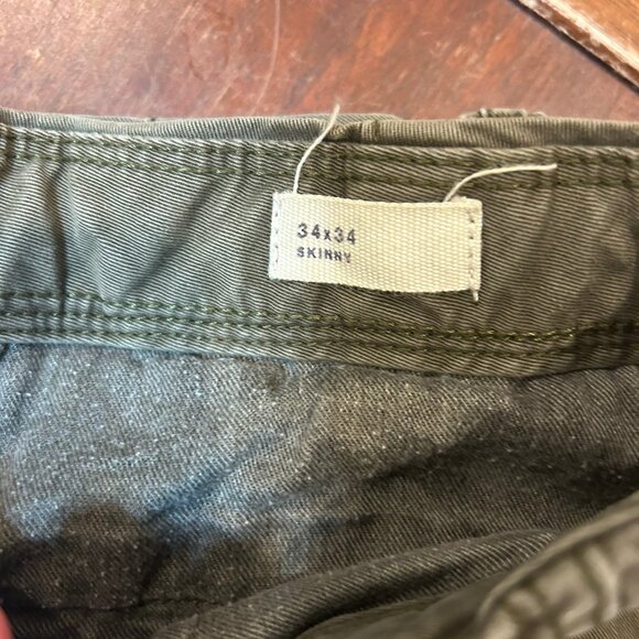 GAP Skinny Khakis 34 x 34, Olive Green - Picture 4 of 6